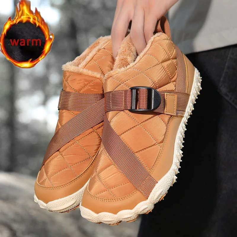 

New Winter Men Women Boots Snow Bare Foot Casual Boots Shoes Waterproof Five finger outdoor cotton shoes Warm Snow Boots