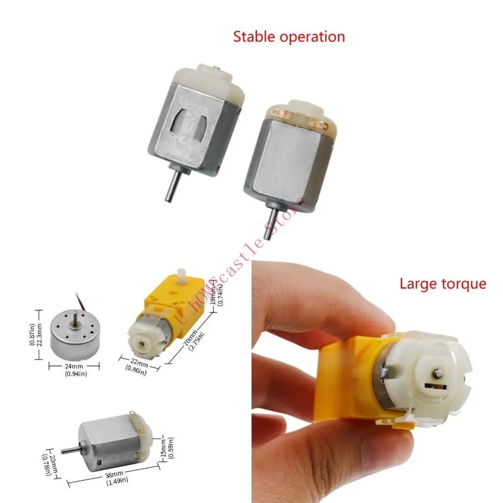 63HF Wear Resistance Micro Motor 3V to 5V Miniature Motor Four-wheel Motor