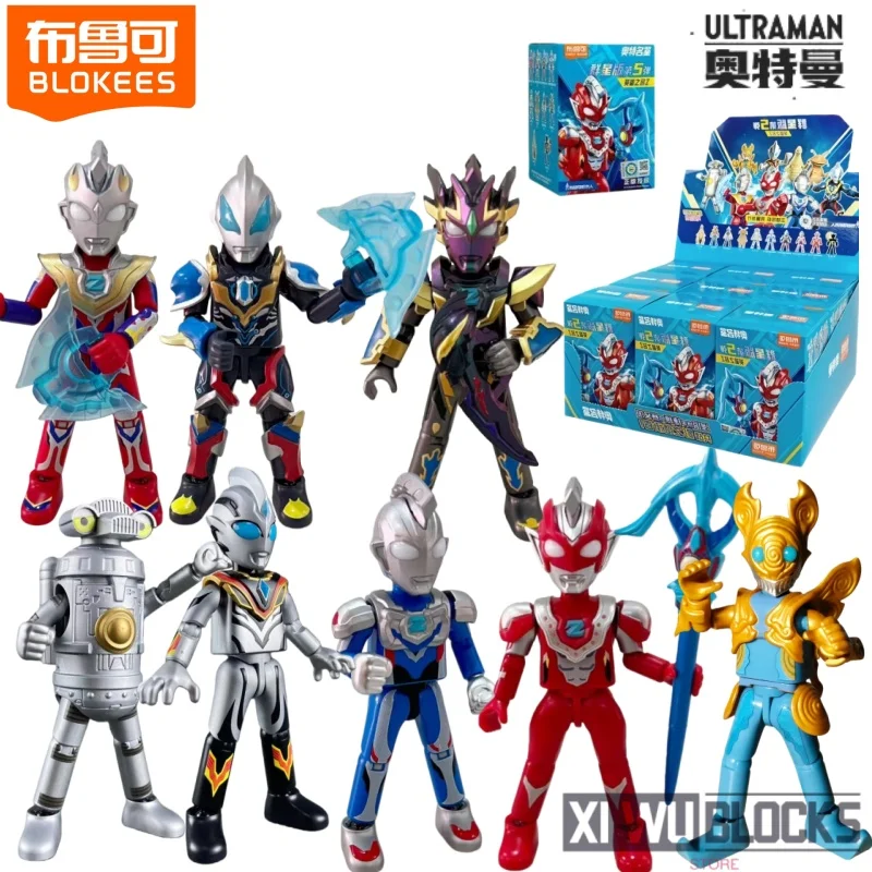 

Зборные строительные блоки BLOKEES Ultraman GALAXY VERSION 5, подвижные модели Geed Rising Ultimate Zett Gamma, игрушки для будущих, подарки