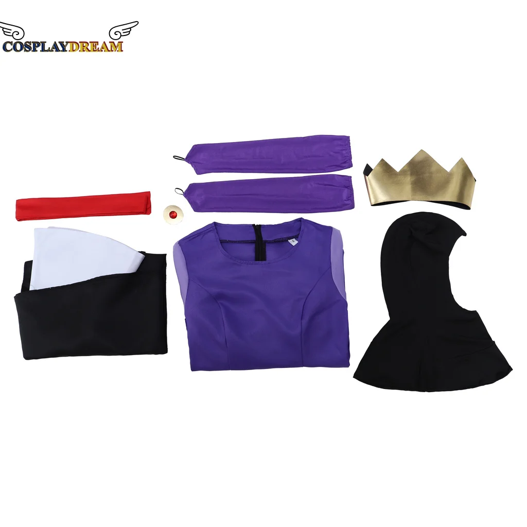 (in stock) Evil Queen CostumeThe Snow COS Evil Queen Cosplay Costume Outfit Adult Halloween Carnival Cosplay Costumes