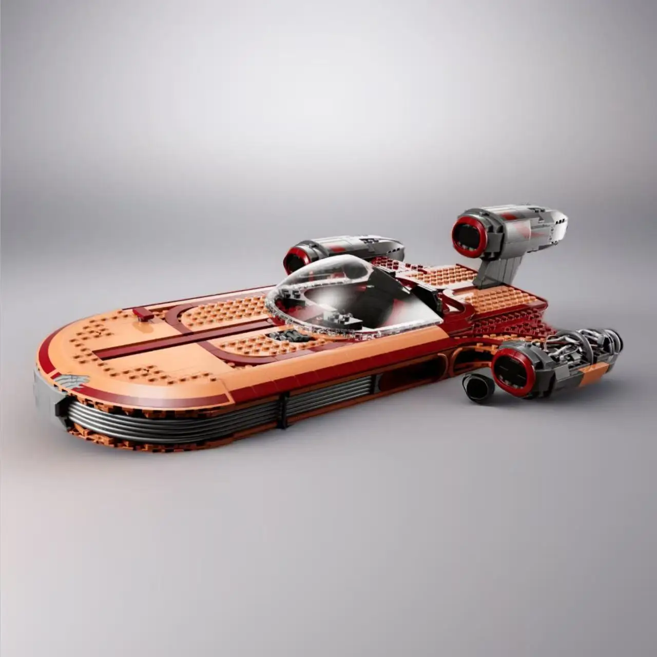 Icons 75341 Luke Skywalker Land Speeder, modelo de bloques de construcción de 1890 piezas, compatible con bloques de construcción LEGO, juguete de regalo