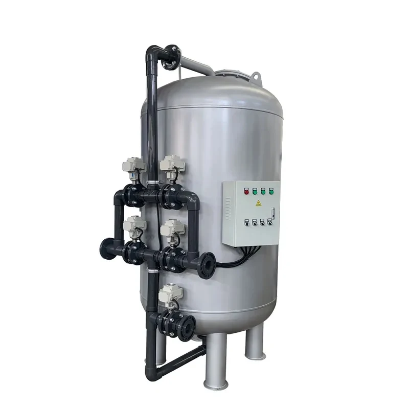 15 Cubes/H Automatic Activated Carbon Filters With SS304 Material Filter Tank