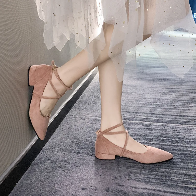 Neue Modische Frühling-Herbst Damenschuhe Schwarze Ballerinas Spitze Flache Schuhe Modische Damen-Flachschuhe Größe 34-41 – Detail 4