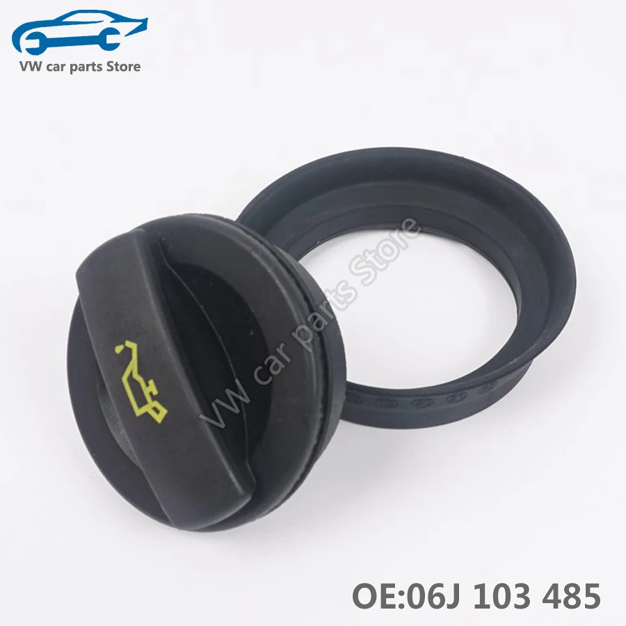 06J103485 New Oil Cap Filler Cover For Tiguan Golf Passat Jetta Skoda Sciricco Touran Audi A4 A5 A6 Q5 EA888 GEN2 06J 103 485