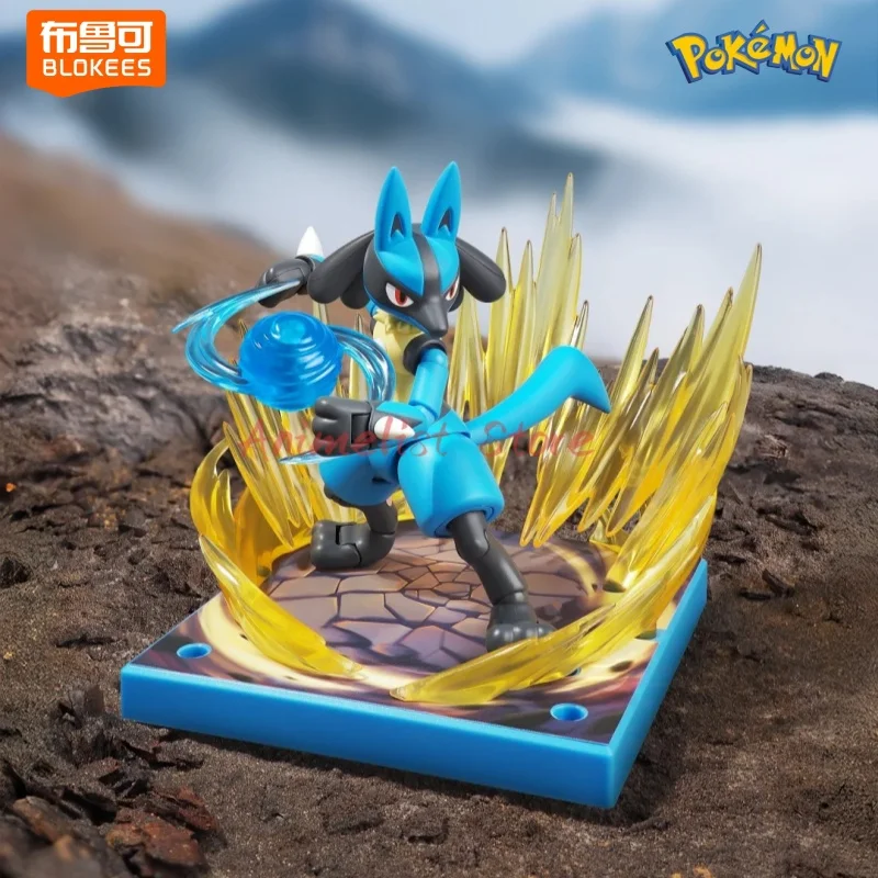 オリジナル-blokees-ポケモンルカリオフィギュアカビゴン組み立てる置物-scyther-cinderace-モデル装飾アニメグッズおもちゃギフト