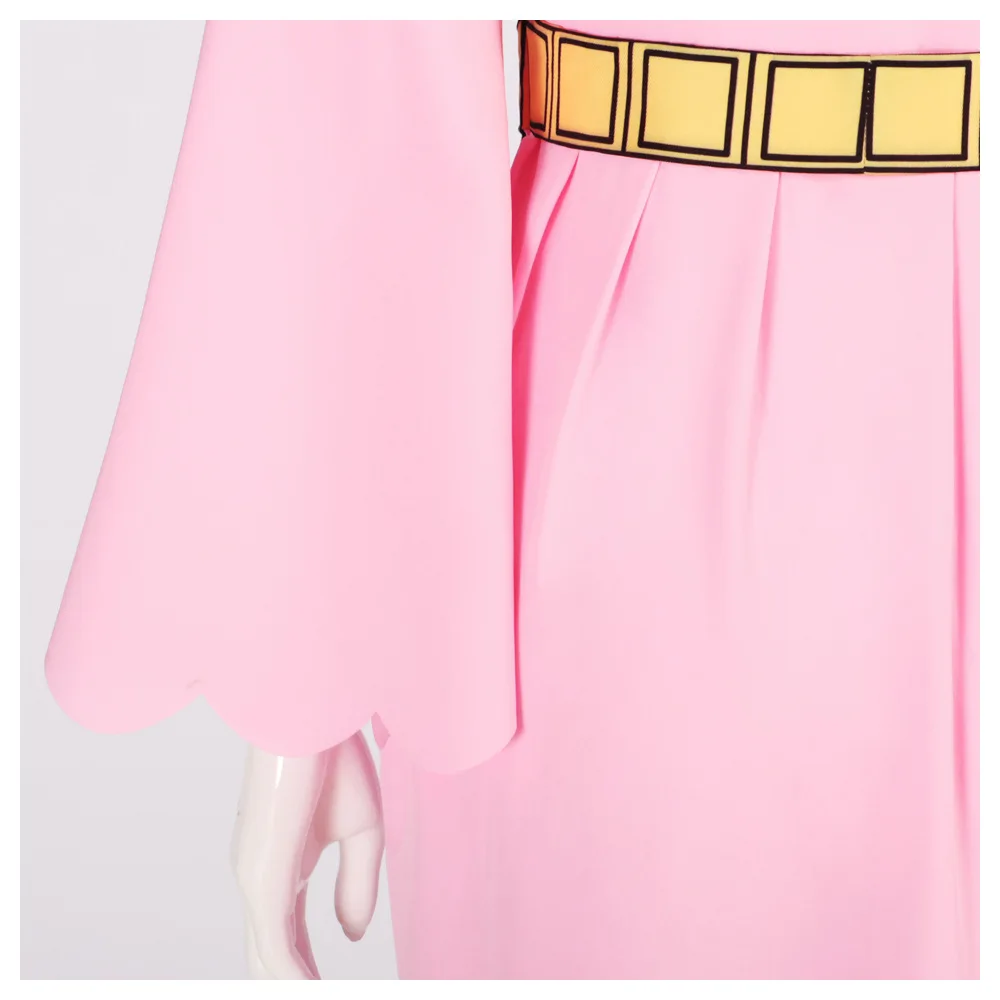 Anime Womens Nefertari Roler Cosplay Costume  Pink Cloak Dress Wig Princess Maid Dress Halloween Christmas Outfit - view 5
