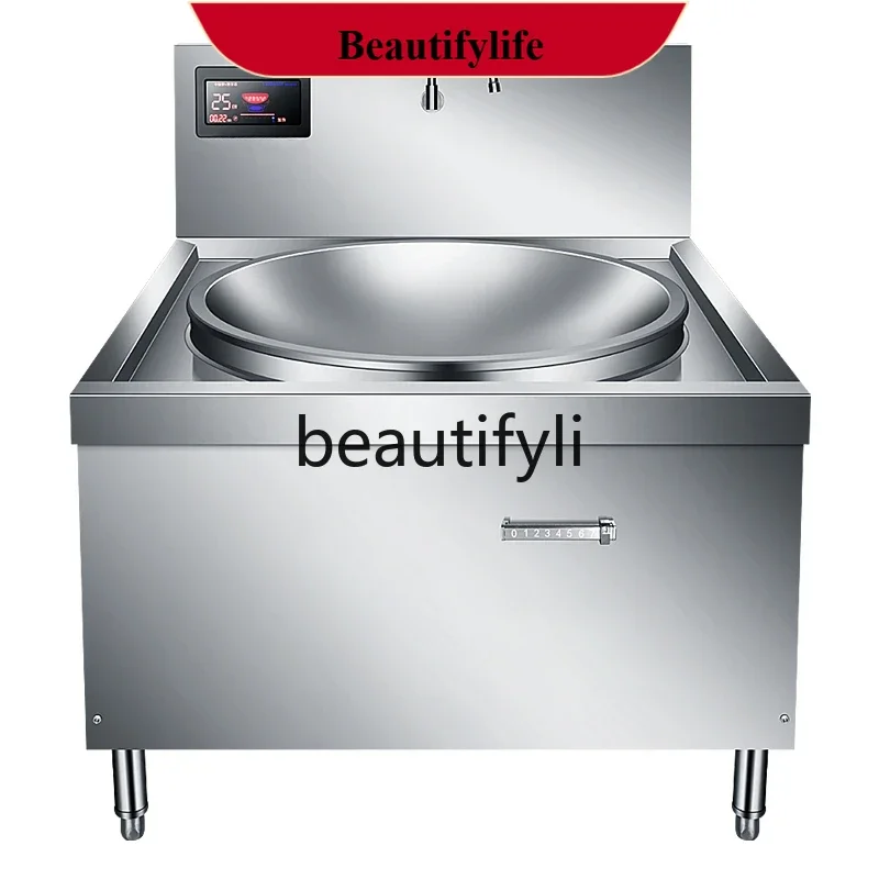 

Kitchen large frying stove 30KW high power concave induction cooker industrial stove 15KW