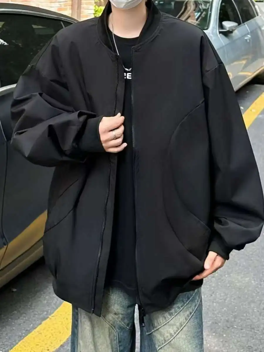 

Loose Pilot Jaet Outerwear for Men And Women Casual ular Sle American Workwear Winter Baseball Loose Fit Autumn Spring