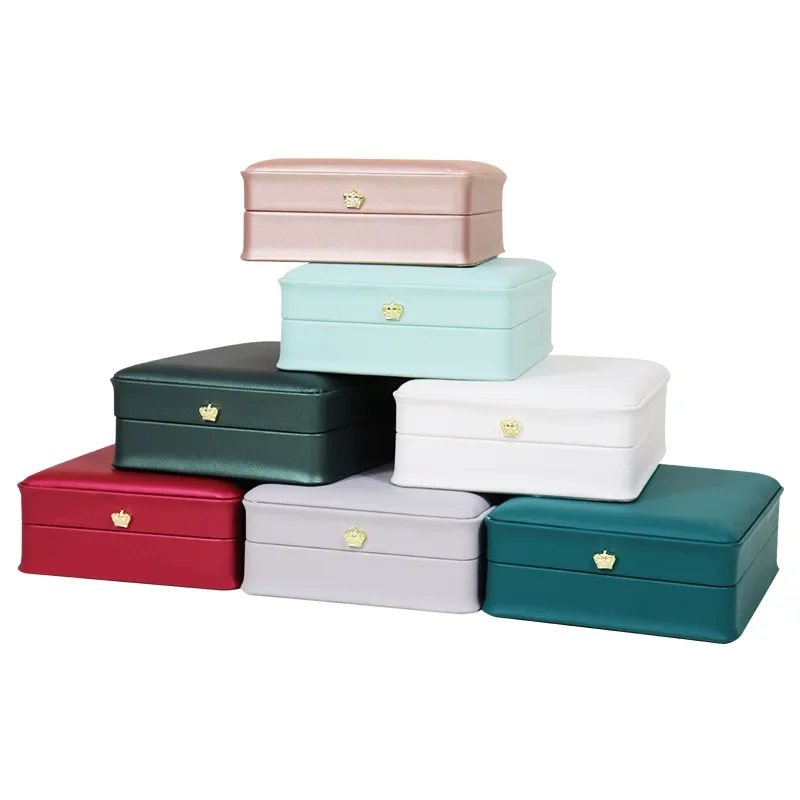 Round Corner Set Box Crown Waist Jewelry Holder Case Locket Jewelry Small Suit Box Jewelry Box Wholesale