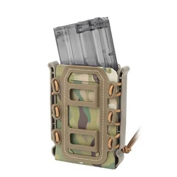 Tactical Magazine Pouch Molle Ar15 M4 5.56 7.62 Quick Release Fast Mag TPR Holster Case Box Hunting Gear for Molle System