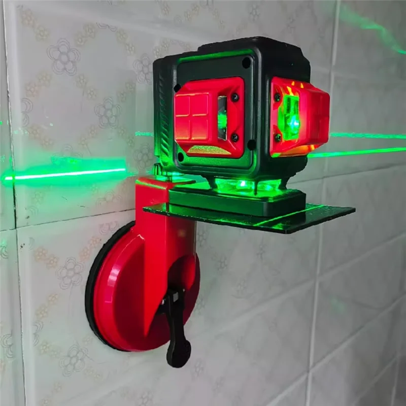 

A84X-Outdoor Wall Infraredlaser Infrared Laser Level Meter, 12-Wire Green Light High-Precision Suction Cup Level Bracket