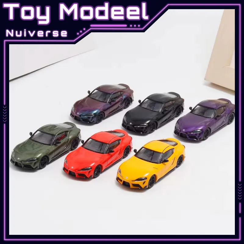 

Коллекционная модель автомобиля BSC 1:64 Toyota GR Supra A90 Supercar Devil Cow, высокодетализированная, из литого сплава, статическая, для демонстрации, идеальный подарок