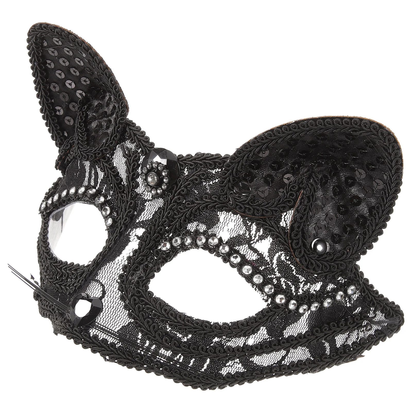 

Half- Mask Cosplay Animal Mask Performance Props Party Supplies Without Black party mask mask masquerade
