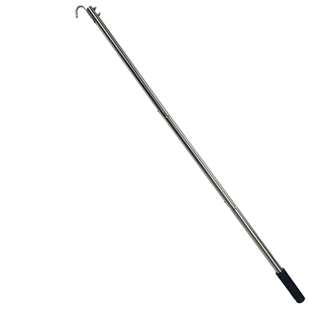 Loft Ladder Pull Hook Kit with Aluminum Spliced Rod and Stainless Steel Hook for Secure and Organized Loft for access