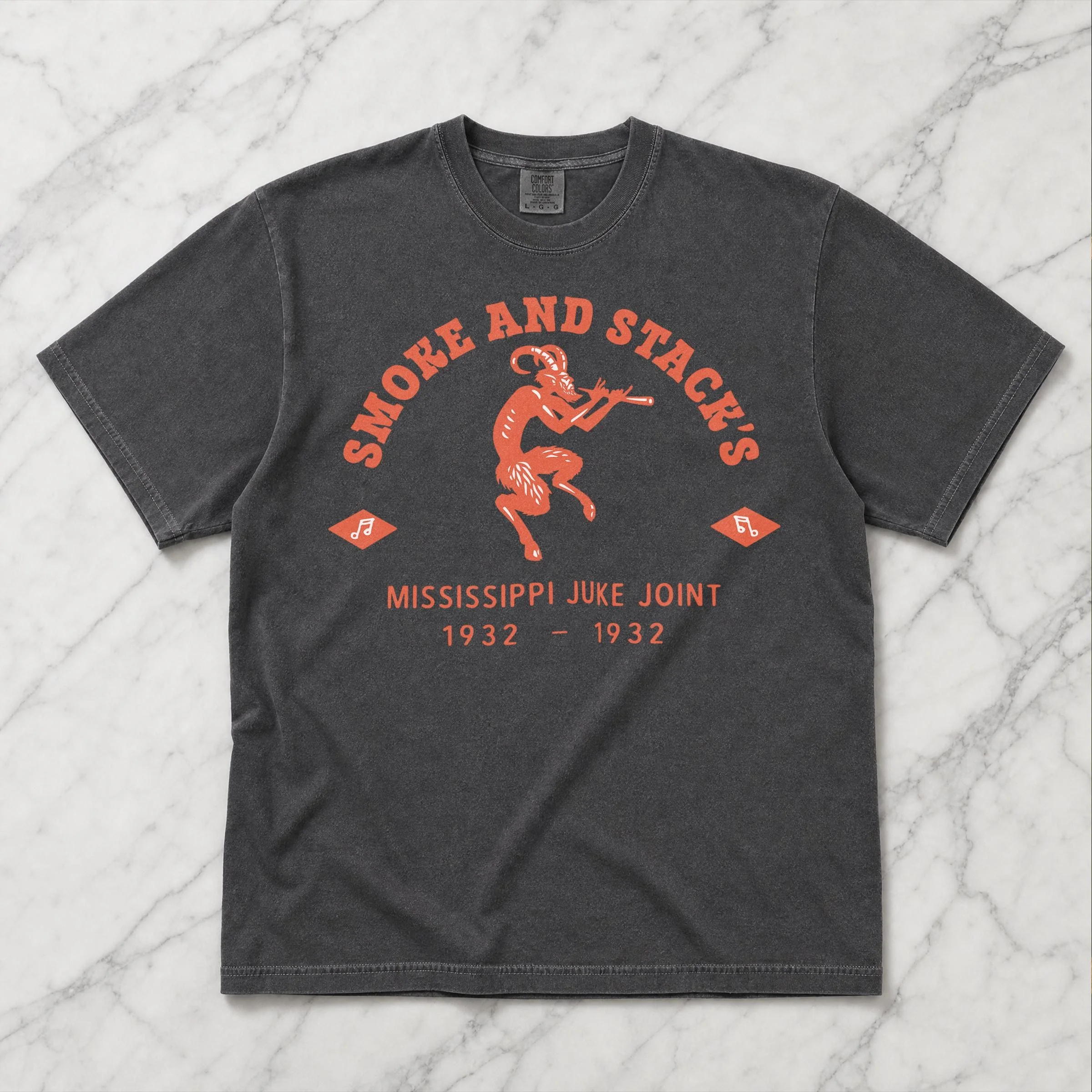 Smoke & Stack's Juke Joint Logo T-Shirt, Vampire Horror Movie Graphic Tee