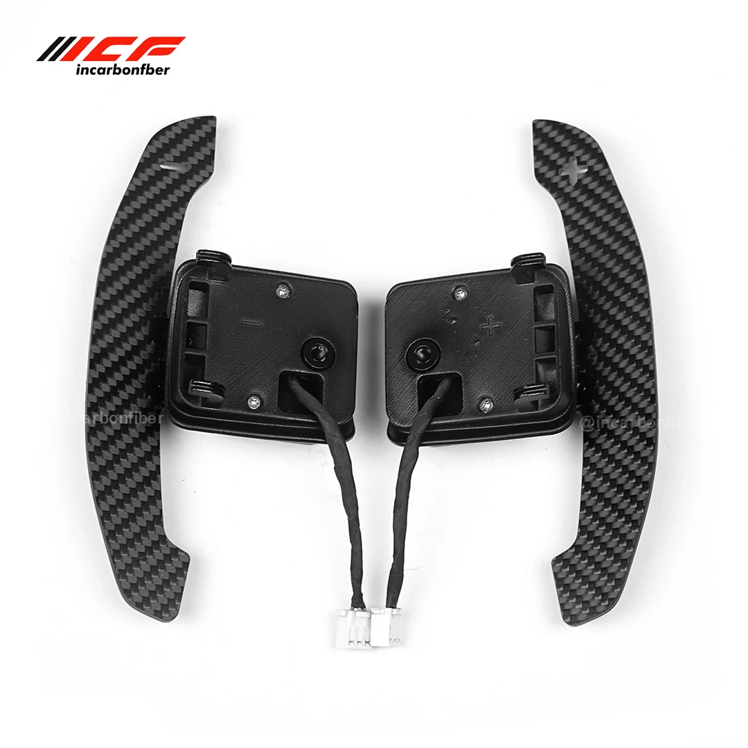 ICF Carbon Fiber Magnetic Steering Wheel Paddle Shifters For Audi TT 8J Coupe  R8 V10  S3 8P Magnetic Attraction Function