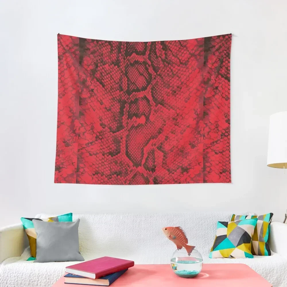 

Red Snakeskin Tapestry Custom House Decorations Decor For Room Tapestry