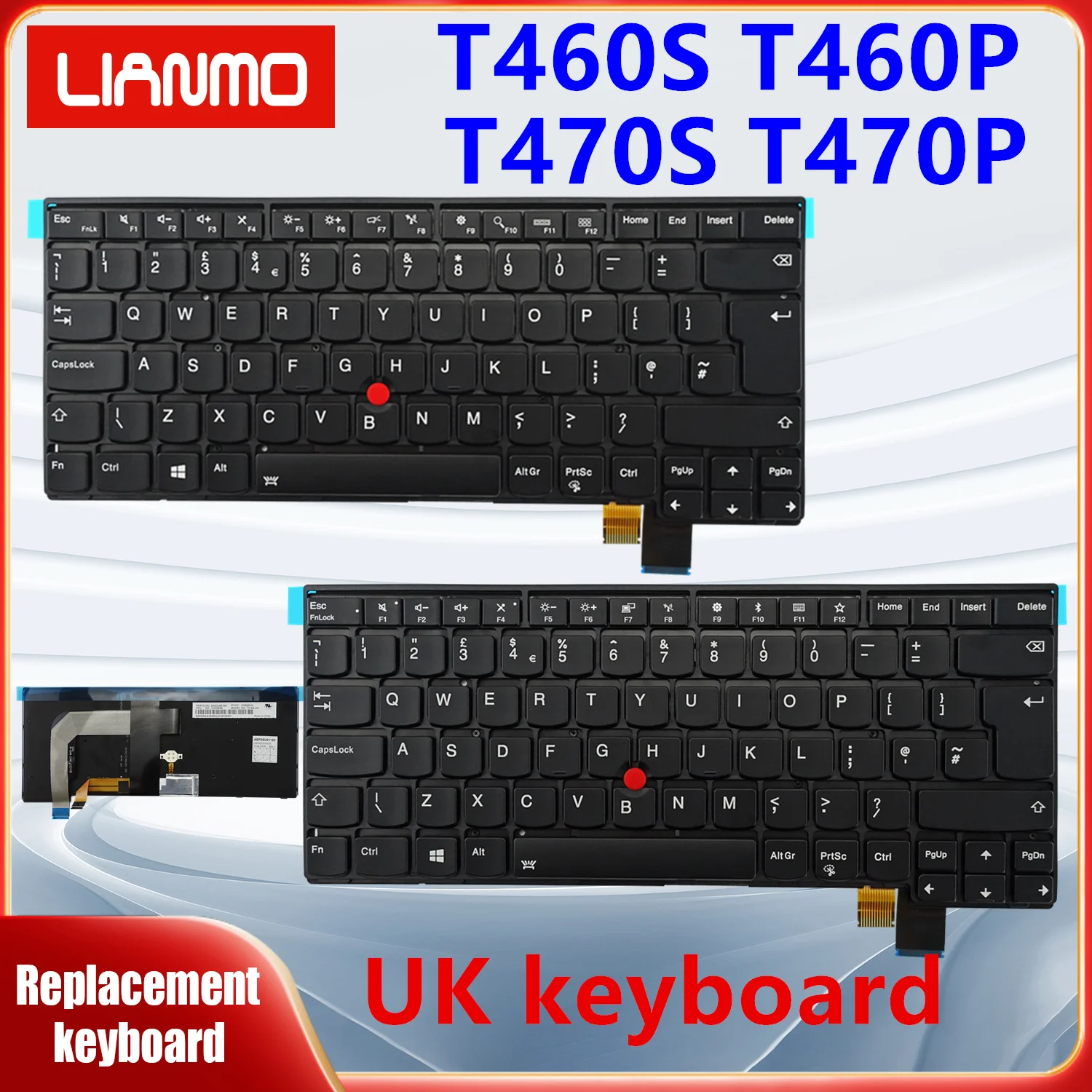 Suitable for Lenovo Thinkpad T460S T470S T460P T470P UK notebook keyboard With backlight