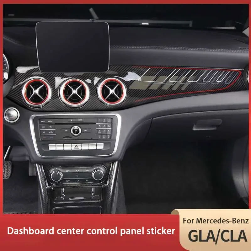 Car Interior Protection Stickers For Mercedes Benz GLA200 GLA260 CLA200 220  Center Console Dashboard Panel Decoration Sticker