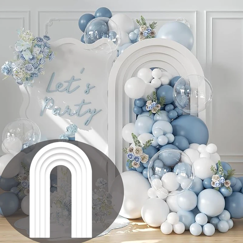 170cm Wedding Arch Backdrop Large White Pink Blue Hollow Arch Cardboard DIY Happy Birthday Baby Shower Wedding Decor Background