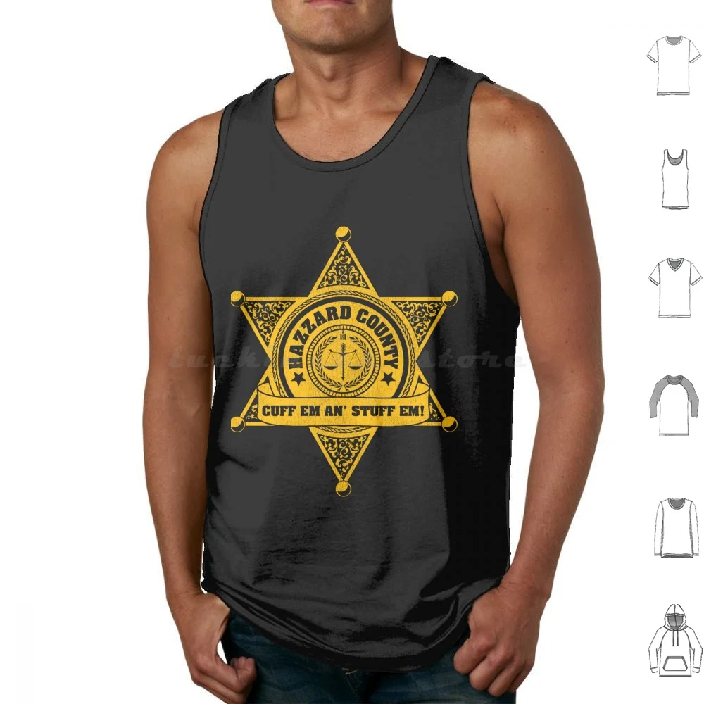 So Funny Of Hazzard Classic Fans Tank Tops Print Cotton So Funny Of Hazzard Classic Fans Of Hazzard General Lee Bo Car