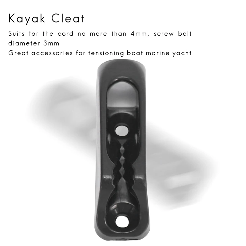 6 buah Canoe Kayak kunci kabel kontrol kemudi nilon Self-Lock tali Tensioner tali pelari jangkar Jam Cleat aksesoris perahu