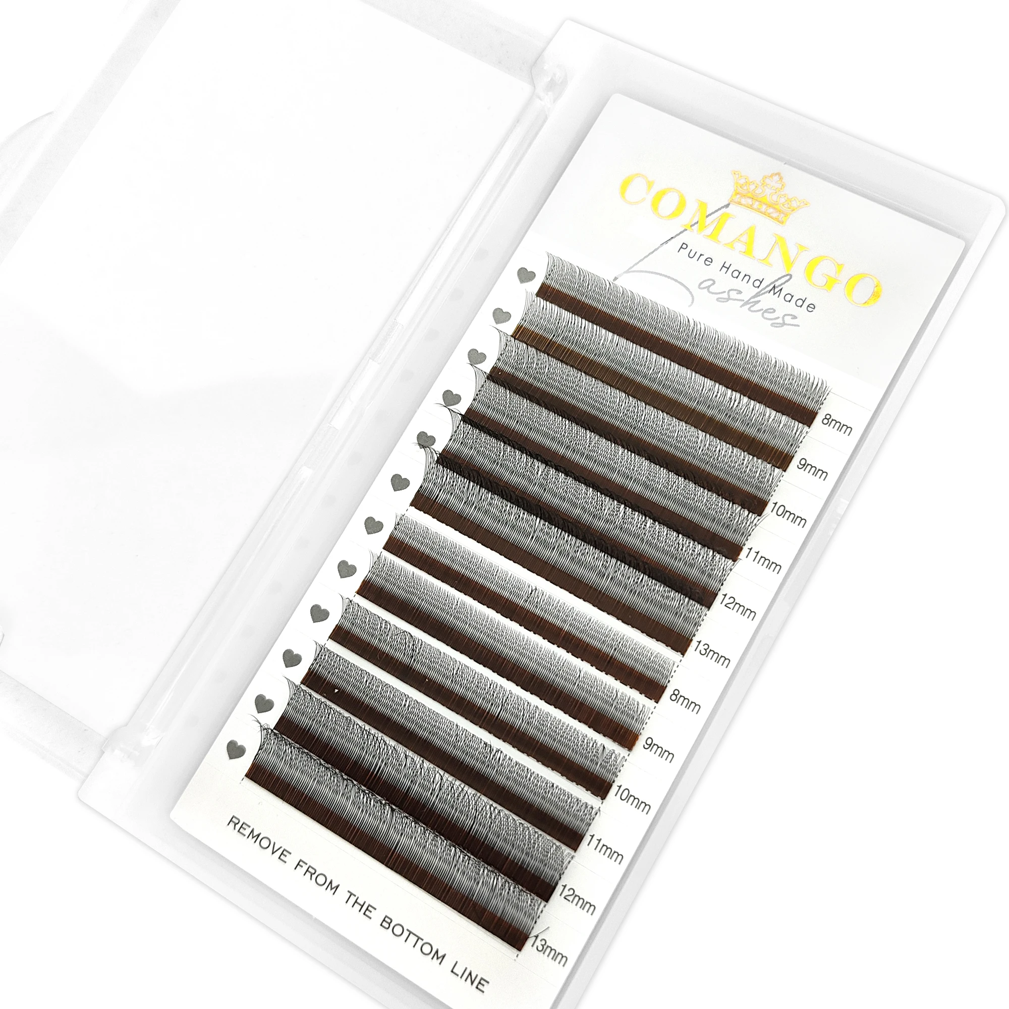 CoMango 1D 2D Y fox wimper extensions natuurlijke zachte 2d wimpers C/D/LC premade fan technische vezels gratis verzending