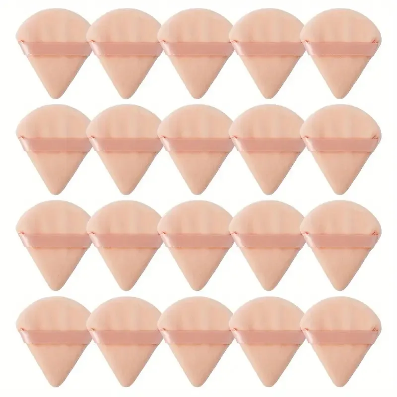 ベルベットメイクアップスポンジ20個 |   三角形 |   乾湿両用 |   洗える |   初心者とプロ向けのマルチカラー