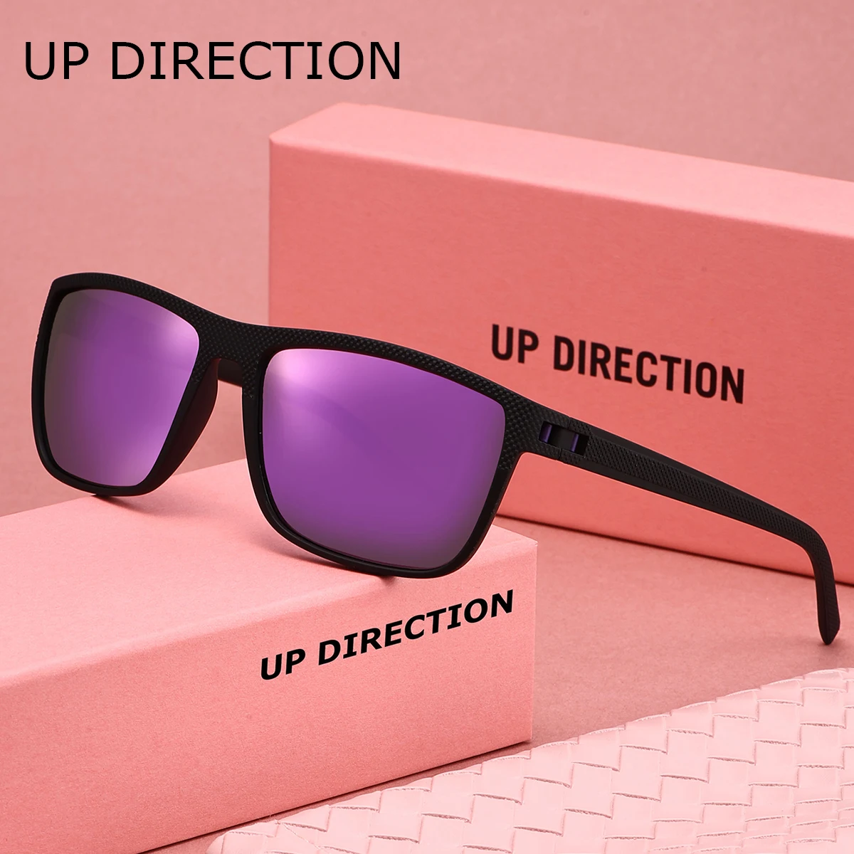 

UP Direction 1 шт. повседневный стиль квадратная оправа женские поляризационные солнцезащитные очки для спорта на открытом воздухе кемпинг играть мужские очки подарок на праздник