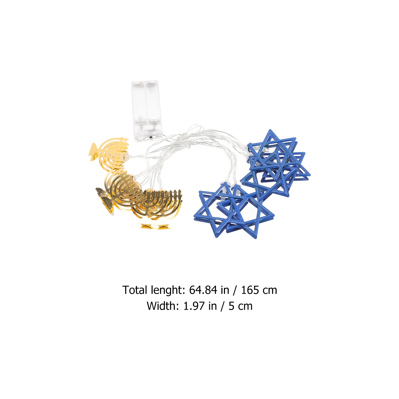 Suportes Hanukkah String Lights Fontes para festas Fairy Star Indoor Favors Decorações