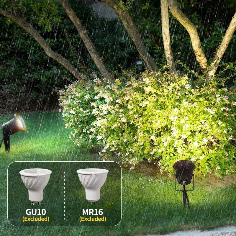 

LED GU10 Lawn Lamps Landscape Lamp Outdoors Waterproof Garden Spike Path Bulb Spot Lawn Lamps 110V220V 12V 24V 5W 10W GU10 Light