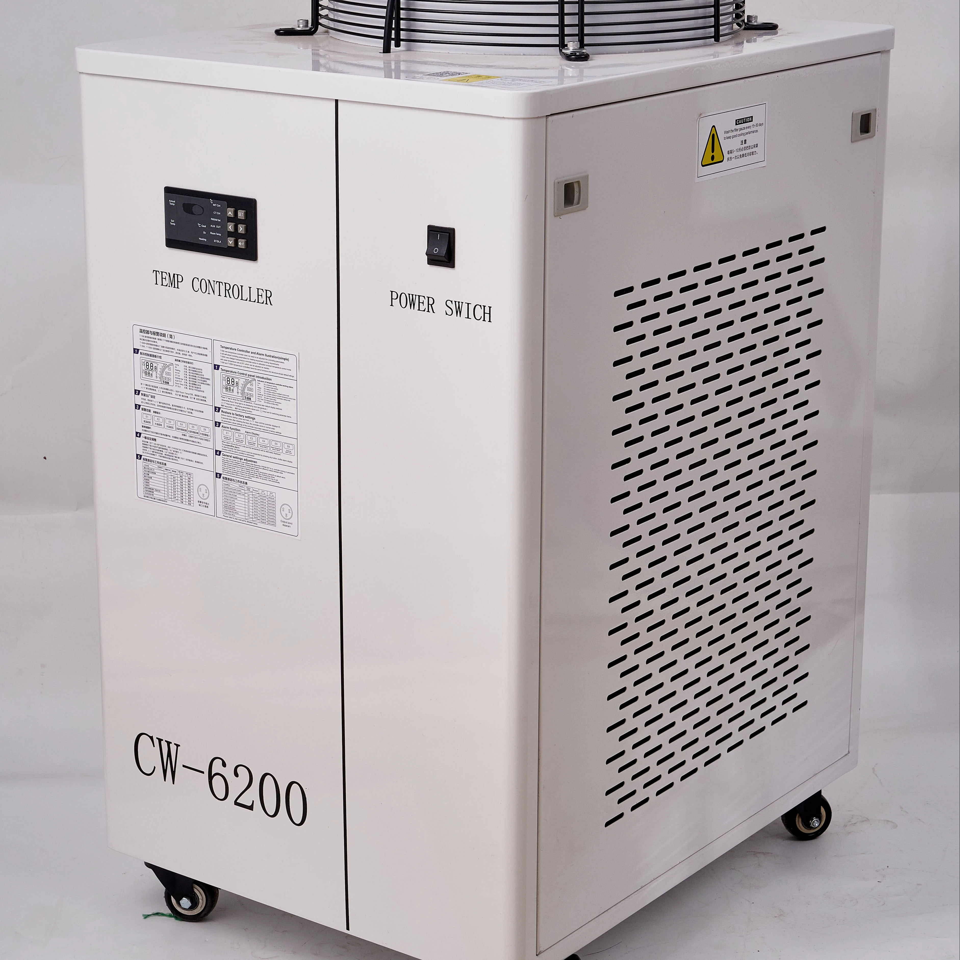 

CW-6200 2HP 3750 W Cooling Capacity Water Pump 370 W High Cooling Capacity 2hp Water Chiller Recirculating Water Chiller