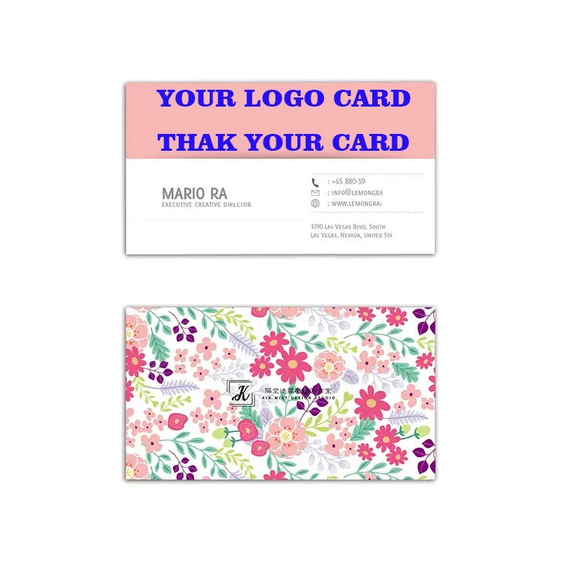 Custom Fashion Thank You Gift Cards Custom Name Business Membership Cards Wedding invitations Postcards Personalized logo