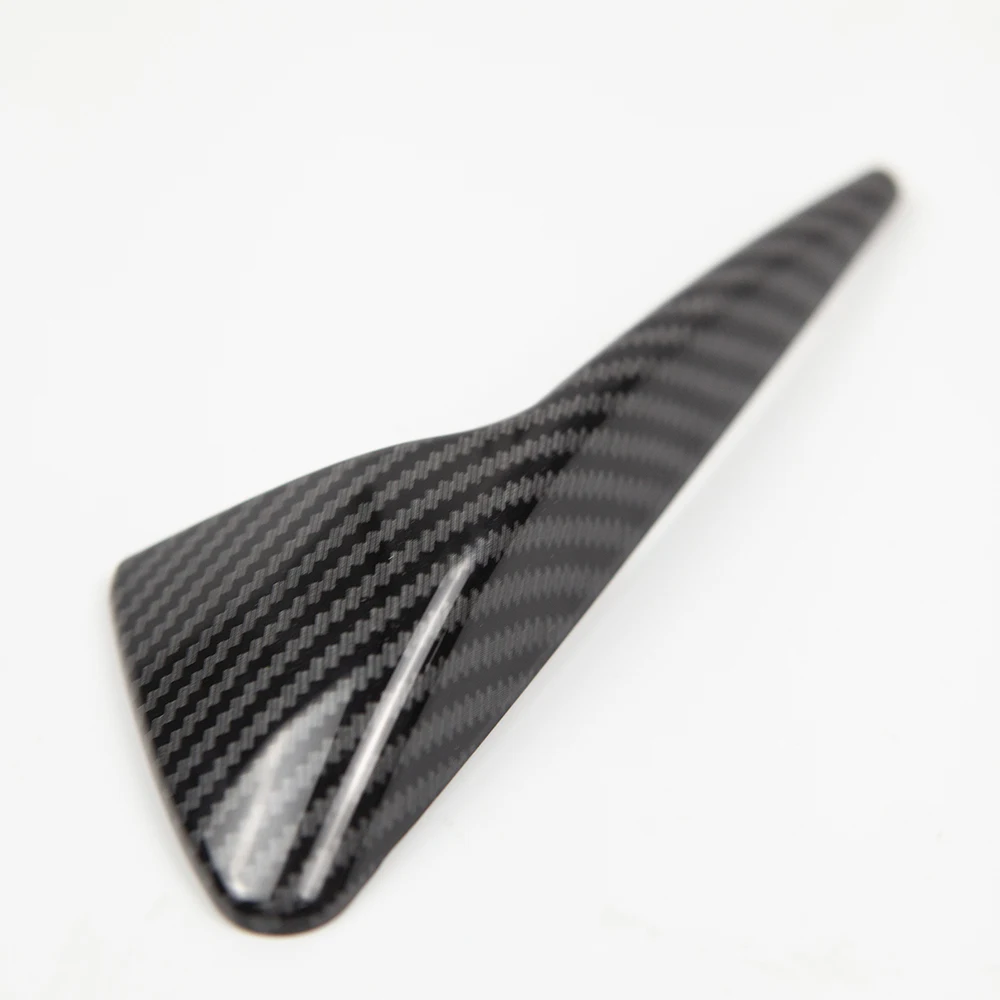 لطراز تسلا Y 3 X S غطاء حماية للكاميرا الجانبية ABS من ألياف الكربون اللامعة 2 قطعة #5