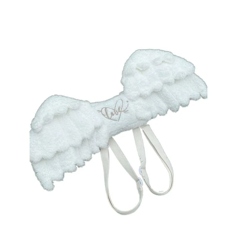 

Новый рюкзак с регулируемыми ремнями и крыльями ангела, полиэстер, рюкзак белого цвета на молнии, рюкзак Лолиты, униформа JK