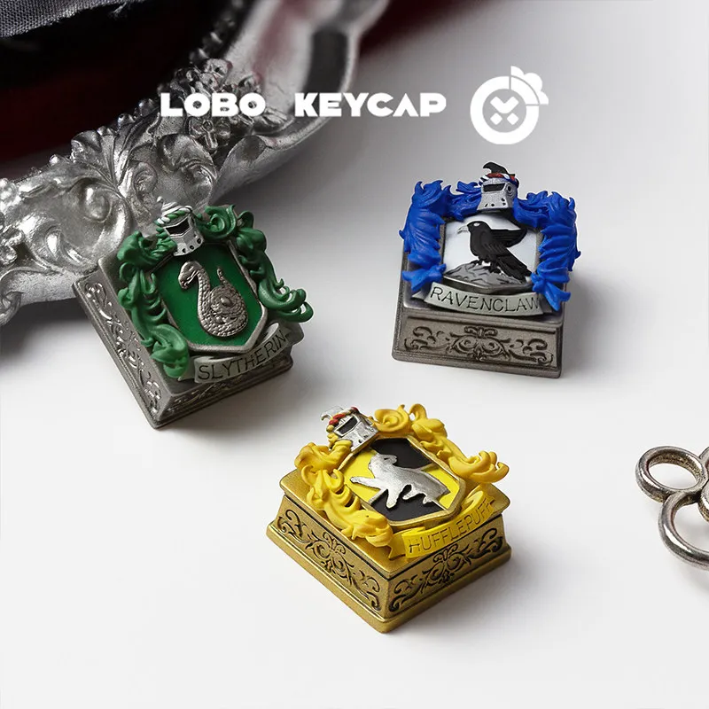 Nuevo en Stock 2026: Tecla Artesanal de Resina con el Escudo de las Casas de Hogwarts de Harry Potter, Tecla Esc Hecha por Fans para Teclado Mecánico, Artículo de Colección