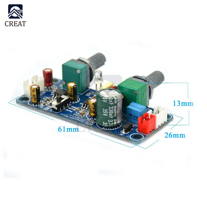 DC 9-32V NE5532 filtro passa basso Subwoofer preamplificatore scheda amplificatore modulo scheda Decoder Audio alimentatore singolo