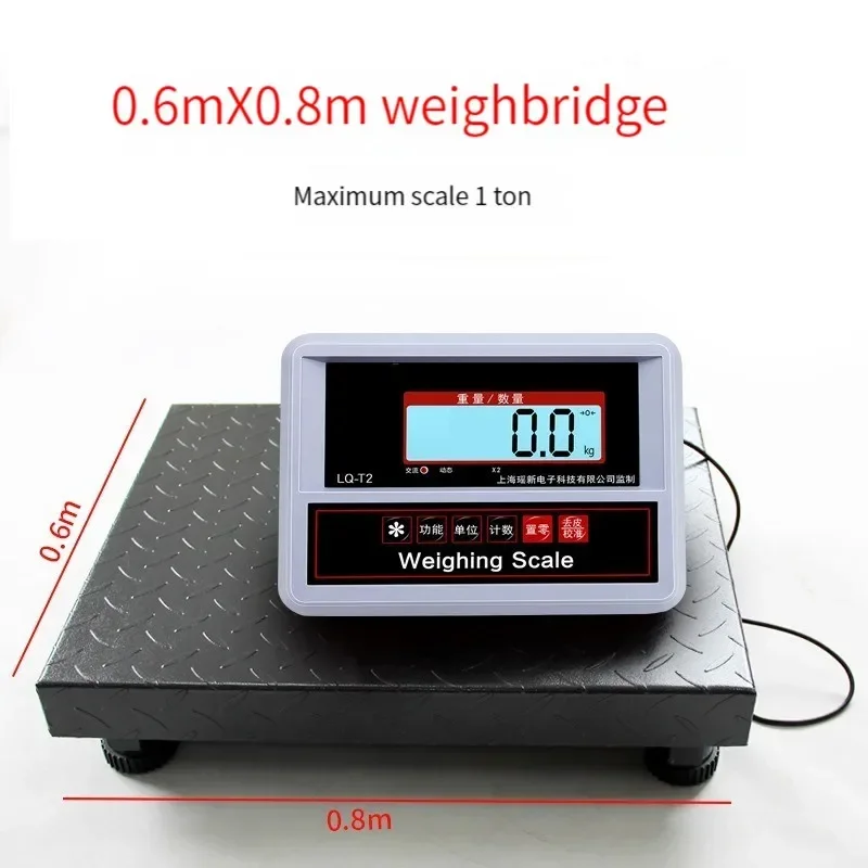 Electronic Weighing Scale 1Tons Commercial 500kg Scale Industrial Weighing Electronic Large Weighing Scale Small