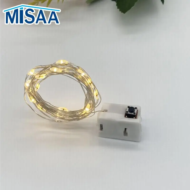 Fairy String Lights 0.5/1/2M USB LED Festoon Light Battery Box Christmas Garland For Home Wedding Holiday Party Decoration Props