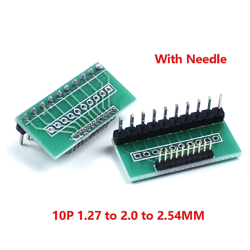 1piece 1.27mm to 2.0mm to 2.54mm Pitch Transfer Plate Converter Single Double Row Pin PCB Adapter Board