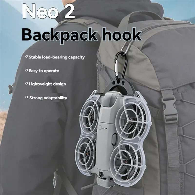 ل DJI NEO 2 الطائرة بدون طيار على ظهره هوك المحمولة تخزين سطح المكتب جدار تصاعد هوك ثابت ل DJI NEO 2 Accessory-Y41A