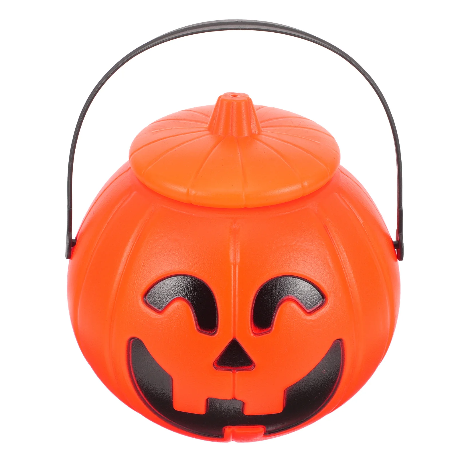 

Halloween Treat Container 1pc Pumpkin Design Candy Jar Spooky Party Accessory Handheld Bucket Witch Decor Kids Gift 17cm