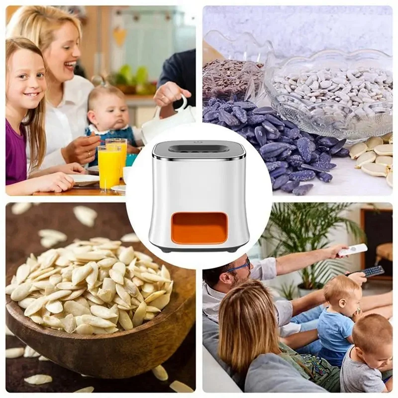 B- Sunflower Seed Splitter Automatic Sunflowershell Remover USB Rechargeable Peeler For Sunflower Seeds Kitchen Supplies