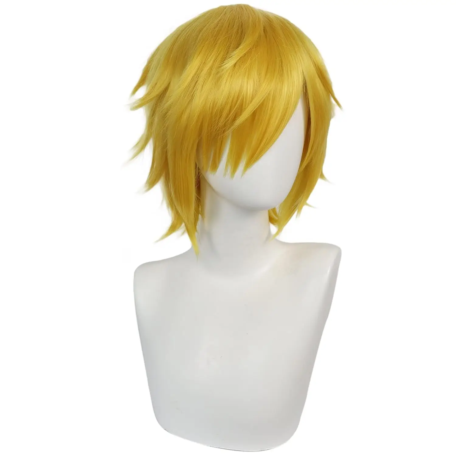 Fate/Prototype Grand Order Arthur Pendragon Golden Short Fluffy Cosplay Wig Halloween Costume Synthetic Hair Saber + Wig Cap