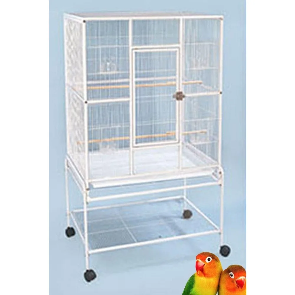 

Extra Large Wrought Iron Breeding Bird Flight Cage Front Feeder Doors Side Breeding Nest Box Door Easy Clean