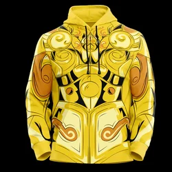 Anime Saint Seiya Cosplay Hoodies 3D Print Sweatshirt Men Women Tracksuit Pullover Fashion Harajuku Loose Casual Men Hoodie Coat