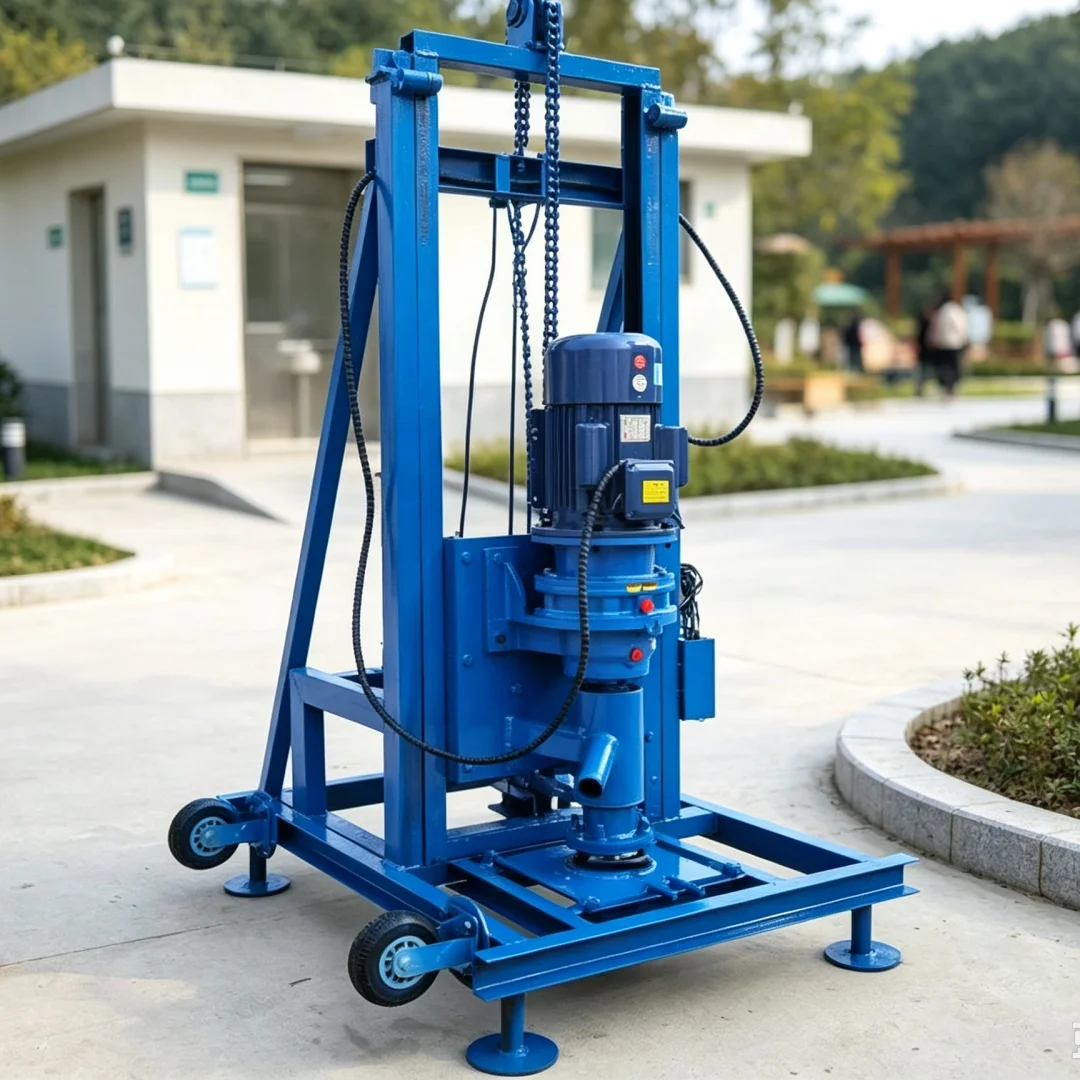 Customized Small Portable Hydraulic Wheel‑mounted Mobile Water Well Drilling Rig for Rural Water Intake