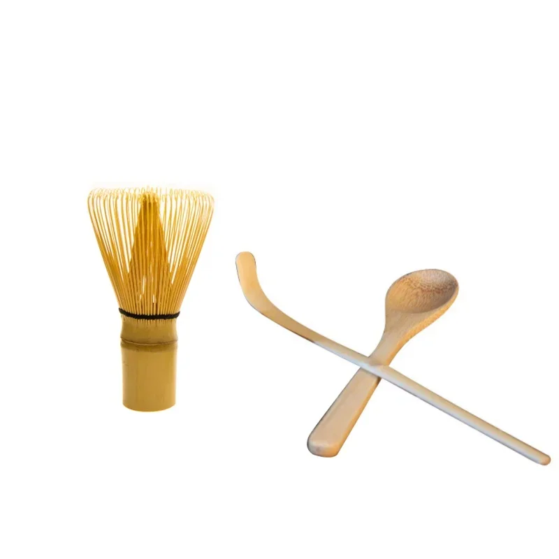 3Pcs Japanese Tea Set Matcha Whisk (Chasen) Tea Spoon and Scoop (Chashaku) Matcha Tea Set Bamboo Accessories for Living Room