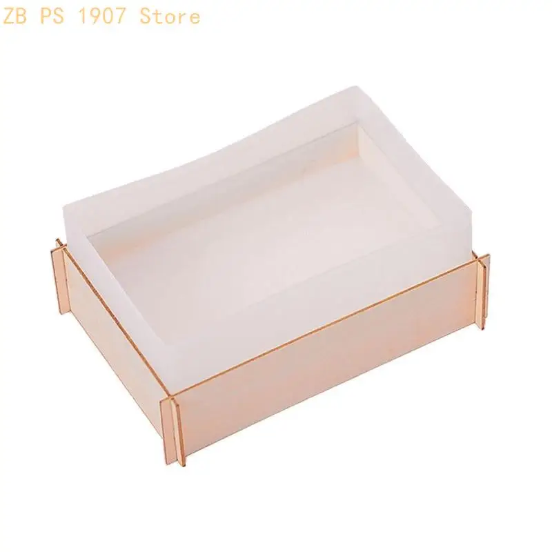 Resin Casting Mold Rectangle Resin Mold Cube Silicone Molds for DIY Craft Silicone Clear Casting Mold Square Lamp Holder 55KA