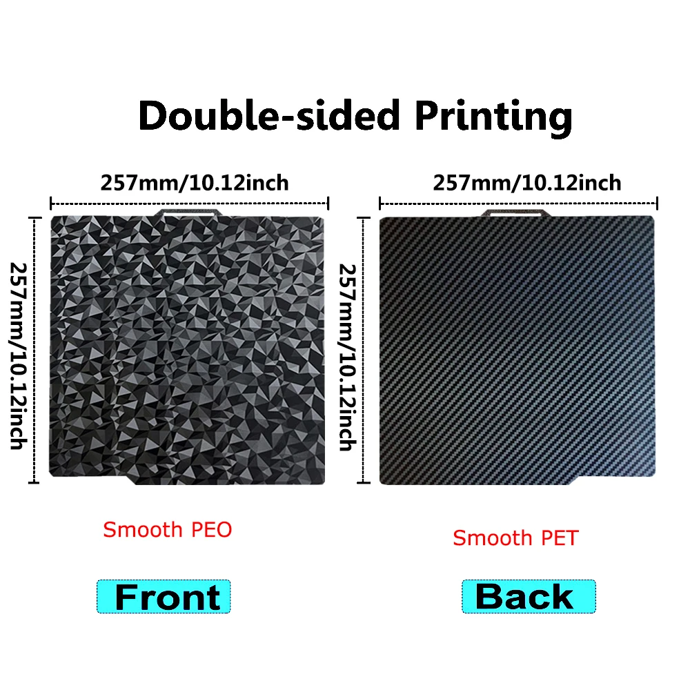 Pour Bambu laboratoire plaque de construction P1P P1S P2S A1 X1 X1-Carbon PEI tôle ressort acier Double face lit chauffant pour Bambulab bambou P1S X1C